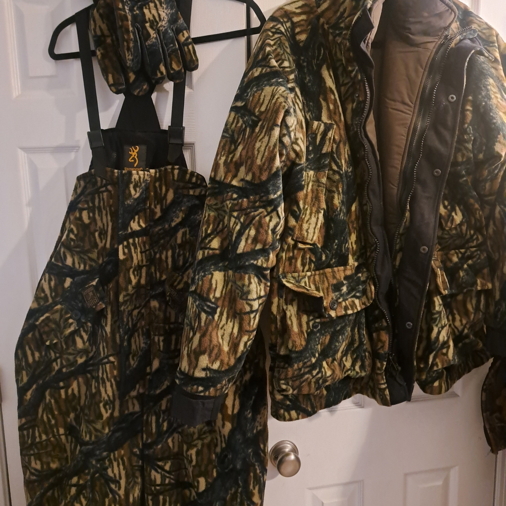 Camo Hunting Jacket and Bib Set